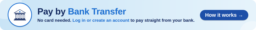 Pay by Bank Transfer